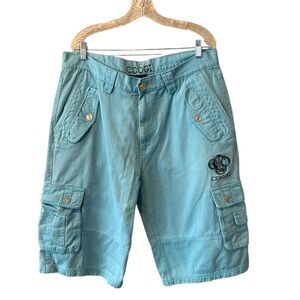 COOGI cargo shorts light blue size 38